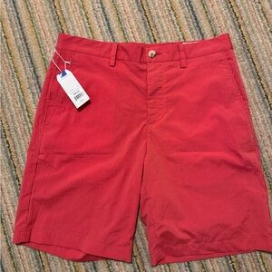 Southern Tide Red Flat Front Shorts